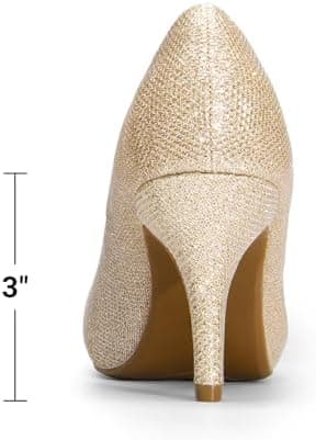 DREAM PAIRS Tiffany Women's Classic Elegant Versatile Low Stiletto Heel Dress Platform Pumps Shoes - Image 7