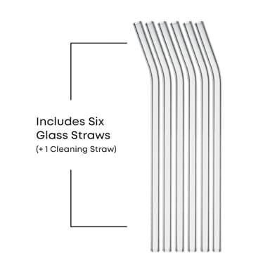 JoyJolt Star Wars Retro Vintage Collection 16.9oz Glass Tumblers - Featuring Darth Vader, R2D2, Yoda, Chewbacca, Red Leader, Jawa - Original Trilogy Drinkware, Set of 6 with Glass Straws - Image 3