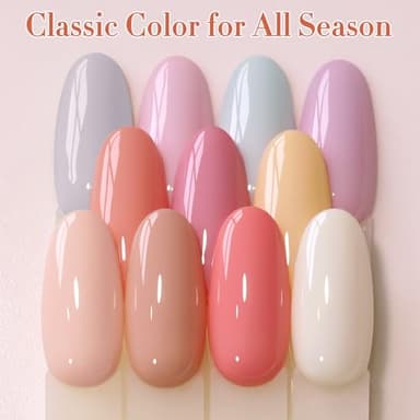 Double Rhythm 28Pcs 0.5Oz Gel Nail Polish Set Same Color Same Bottle Soak Off Gel Polish Kit Nail Art Manicure Salon DIY at Home for Women (Nude Pink Collection-T24-3) - Image 6