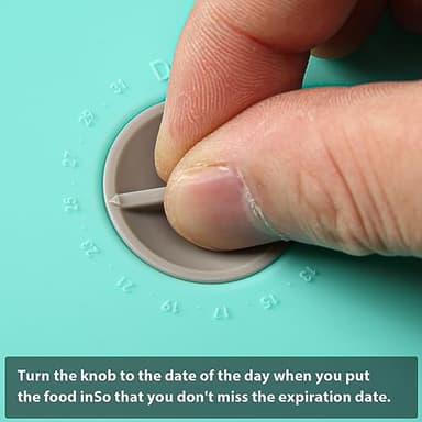 Replacement Lids for Pyrex 7200-PC 2 Cup and 7201-PC 4 Cup and 7402-PC 6/7 Cup, Silicone Round Storage Cover Lid for Anchor Hocking Glass Bowl 6 Pack Turquoise - Image 2