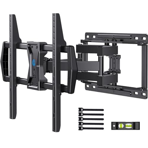 Pipishell Full Motion TV Wall Mount for Most 37-75 inch TVs, Wall Mount Bracket with Dual Articulating Arms, Swivel, Tilt, Max VESA 600x400mm up to 100 lbs, TV Mount Fits 12”/16” Wood Studs, PILF6 - Image 1