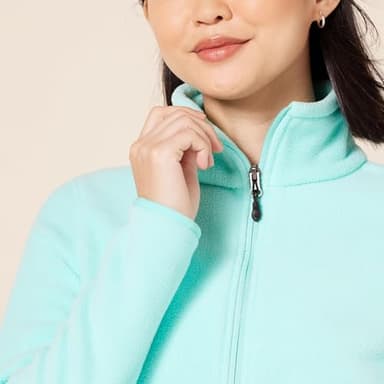 Amazon Essentials Women's Classic-Fit Full-Zip Polar Soft Fleece Jacket (Available in Plus Size), Aqua Blue, XX-Large - Image 4