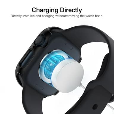 6 Pack Case with Tempered Glass Compatible for Apple Watch Series 11 2025 Series 10 42mm, Hard PC Screen Protector with Tempered Glass Ultra-Thin Lightweight Scratch-Resistant Cover for iWatch 11/10 - Image 4