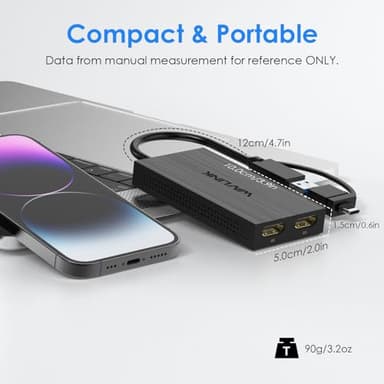 WAVLINK USB 3.0 or USB C to Dual HDMI Splitter Extended Display for Dual Monitor, Displaylink Adapter Dual HDMI 4K 60Hz for Apple Mac M1/M2/M3 or Windows 10/11, USB A/C to HDMI 4K Output - Image 7