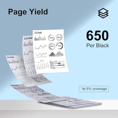 TEINO 63XL 63 Black Ink Cartridge for HP Printers Remanufactured Replacement for HP Ink 63 63XL Ink Cartridge Combo Pack Work with 4520 3830 4650 5200 5255 5258 4512 1112 2132 (2 Black) - Image 3