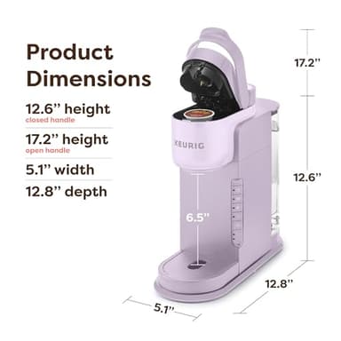 Keurig K-Express Single Serve K-Cup Pod Coffee Maker, 3 Brew Sizes, Strong Button Feature, 42oz Removable Reservoir, Lavender - Image 6