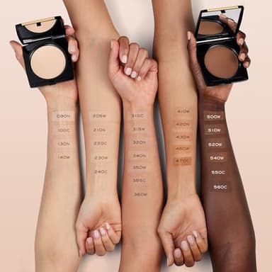 Lancôme Dual Finish Powder Foundation - Buildable Sheer to Full Coverage Foundation - Natural Matte Finish - 130 Porcelaine D'Ivoire Neutral - Image 4