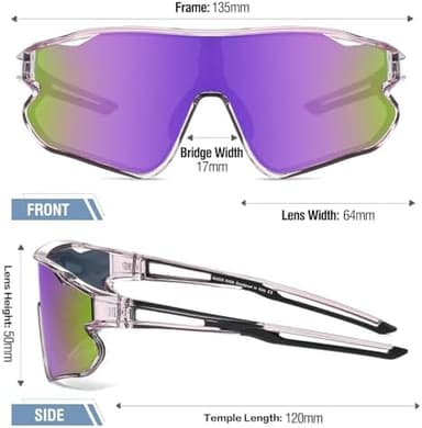 DUCO Kids Sunglasses Youth Baseball Sun Glasses Lightweight TR90 Frame UV400 Sports Cycling Shades for Boys Girls DK268 - Image 5