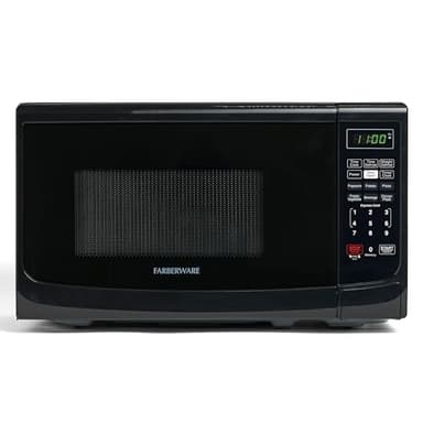 Farberware Countertop 700 Watts, 0.7 cu ft 700-Watt Microwave Oven, Black - Image 1