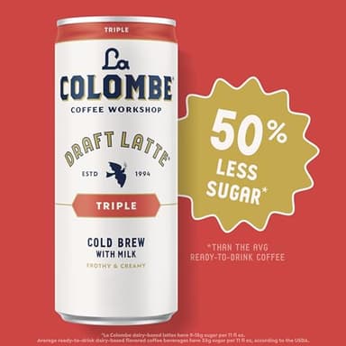 La Colombe Coffee, Triple Draft Latte, 11 fl oz Cans (Pack of 12), Coffeehouse Quality Cold Brew, Specialty Grade Coffee Beans, Ready-to-Drink On-the-Go - Image 4