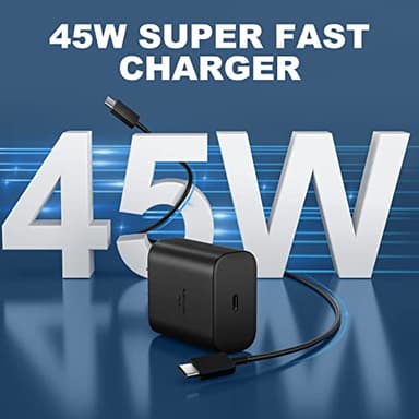 45W USB C Fast Charger, 45Watt Samsung Super Fast Charger Type C with 6.6ft Android Fast Charging Cord for Samsung Galaxy S25 Ultra/S25/S24/S23 Ultra/S22 Ultra/S20 Ultra/Note 10 Plus/Galaxy Tab S8 - Image 2