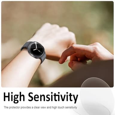 SPGUARD 4 Pack for Samsung Galaxy Watch 8 Screen Protector 40mm Tempered Glass Clear Film Anti Scratch Bubble Free Compatible with Galaxy Watch8 40mm(NOT for Others Models) - Image 3