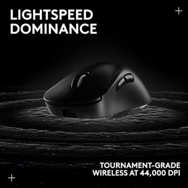 Logitech G PRO X Superlight 2 DEX Wireless Gaming Mouse, 60g pro-Grade Right-Handed Mouse with 5 programmable Buttons, USB-C Charging, 44k DPI Sensor, up to 8 kHz Polling for PC/Mac - Black - Image 5