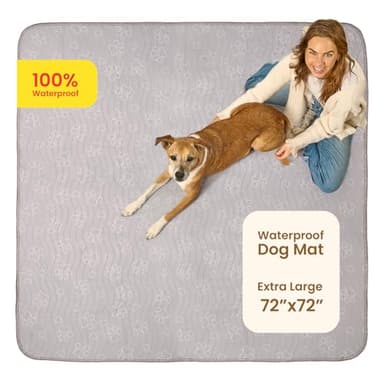 IMPROVIA® Reusable Puppy Pad – Waterproof, Extra-Absorbent, Washable Pee Pad for Dog Training, Whelping, & More – Protect Your Floors & Pet with Quick-Drying Potty Pad. (Extra Large - 72" x 72") - Image 1