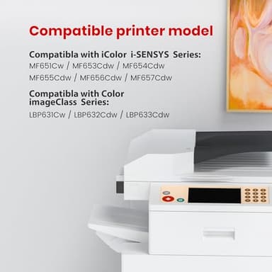 TESSO Compatible Toner Cartridge Replacement for Canon 067 (Black Cyan Magenta Yellow,4-Pack) Work with Canon MF656Cdw MF654Cdw MF650C LBP632Cdw MF653Cdw Printer with Random Packaging - Image 3