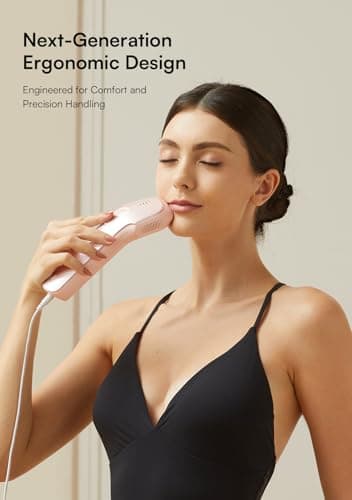 INIA Laser Hair Removal with Ice-Cooling Care for Women and Men, HAUTE Pro Painless at-Home IPL Hair Remover for Coarse Hair in Bikini All Body Areas, Latest Generation for Effective Results (Pink) - Image 5