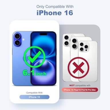 SKYLMW Compatible with iPhone 16 Case with Invisible Magnetic O-Ring Stand Military-Grade Translucent Case for iPhone 16 6.1" [Compatible with Mag-Safe][Great Grip Feeling],Desert Brown - Image 2