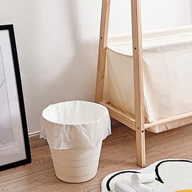 Small Trash Bags 4 Gallon - 100 Count 4 Gallon Trash Bag, Small Garbage Bags for Office Bedroom Bathroom Trash Bags, White 4 Gal Small Trash Can Liners - Image 2