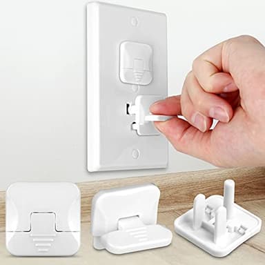 Mom's Choice Gold Awards Winner - Outlet Covers with Hidden Pull Handle Baby Proofing Plug Covers (45 Pack) 3-Prong Child Safety Socket Covers Electrical Outlet Protectors Kid Proof Outlet Cap - Image 1