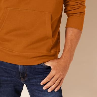 Amazon Essentials Men's Pullover Sweatshirt Hoodie, Big & Tall Options Available, Rust Orange, XX-Large - Image 4
