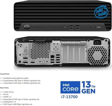 HP Elite 600 G9 SFF Business Desktop Computer, Latest 16-core Intel Core i7-13700 Processor, 32GB DDR5, 1TB PCIe SSD, Support Triple 4K Display, USB-C, HDMI, RJ-45, Wi-Fi, Wired KB&Mouse, Win11 Pro - Image 3