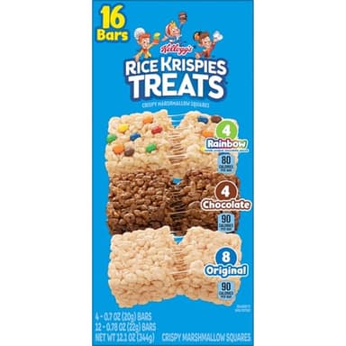 Rice Krispies Treats Crispy Marshmallow Squares, Kids Snacks, Cereal Bars, Variety Pack, 12.1oz Box (16 Bars) - Image 6