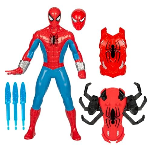 Marvel Spider-Man Thwip Blast Spider-Man Action Figure with Accessories, 11-Inch-Scale Super Hero Toys for Kids Ages 4 and Up - Image 1