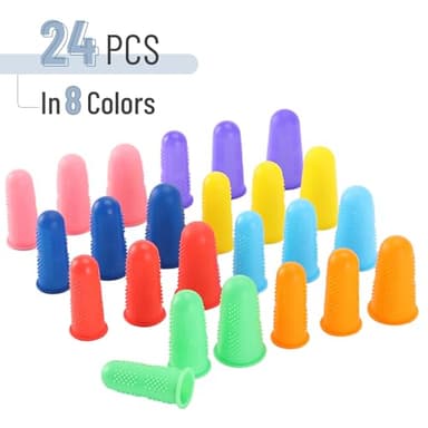 Mr. Pen- Hot Glue Gun Finger Protectors, 24 pcs, Silicone Thimble Finger Guard for Hot Glue - Image 2