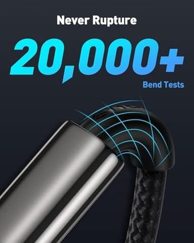 Baseus USB C Cable, 100W PD 5A QC 4.0 Fast Charging USB C to USB C Cable, Zinc Alloy Nylon Braided USB Type C Charger Cable for iPhone 17 16 Pro Plus Pro Max, MacBook, iPad Pro, Samsung S23/S22 (10ft) - Image 4