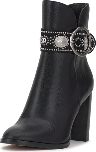 Jessica Simpson Women's FINOVA Ankle Boot, Black, 9 - Image 1