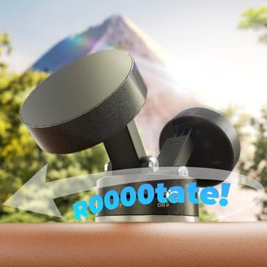UEEMEE Foldable Vacuum Magnetic car Phone Holder for Magsafe, 360° Rotatable Suction Phone Mount, Strong Suction Cup Magnetic Car Phone Holder for iPhone, Samsung, All Smartphones & All Car Models - Image 4