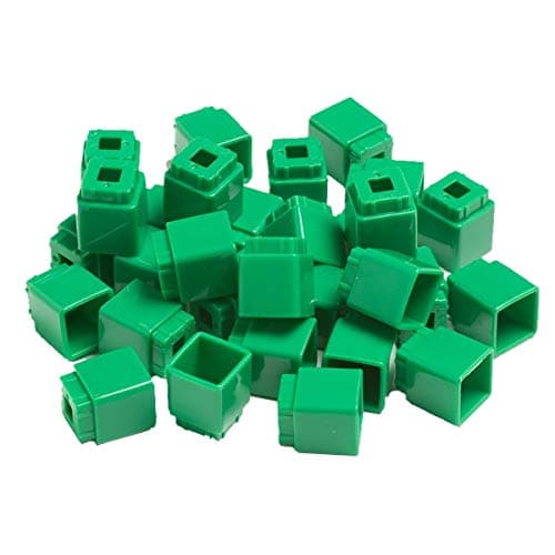 Didax Educational Resources Unifix Cubes, Green, Set of 100 - Image 1
