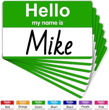 200 Pcs St. Patrick's Day Name Tags Stickers, 3.5" x 2.25" Hello My Name is Stickers, Green Name Tag, Adhesive Label Sticker for Office, Meeting, School, Teachers and Mailing - Image 3