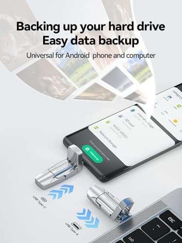 MOVE SPEED 1TB Solid State Flash Drive 570MB/s High Speed Type C + USB 3.2 Drive Dual Port, Thumb Drive Compatible with iPhone 15, 16,17 Series/Android Phone/MacBook/Audio/Smart TV - Image 5