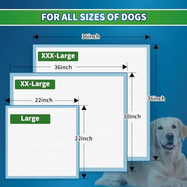 SUNNY DOGGY Pee Pads for Dogs Extra Large 36”x 36”, 40 Count Puppy Pads Pet Training Pads Disposable Upgraded Odor Control, Potty Pads Absorbent and Leak-Proof Dog Housebreaking & Puppy Supplies - Image 2