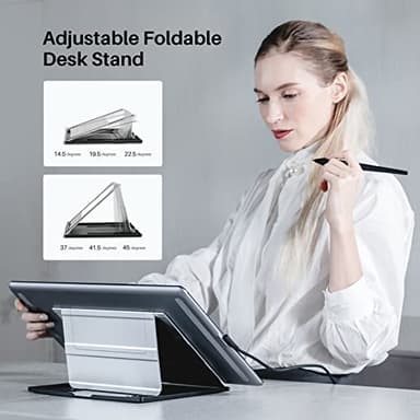 HUION KAMVAS Pro 16 Drawing Tablet with Screen, 15.6 inch Pen Display Anti-Glare Glass 6 Shortcut Keys Adjustable Stand, Graphics Tablet for Drawing, Writing, Design, Work with Windows, Mac and Linux - Image 6