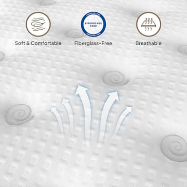 BedStory Queen Mattress Hybrid 14 Inch Plush Mattresses Gel Memory Foam & Pocket Spring Bed for Back Pain Relief, Fiberglass-Free, CertiPUR-US - Image 6