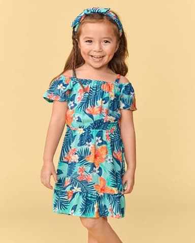 The Children's Place Baby Girls And Toddler Printed Summer Dresses Playwear, Hawaiian Tropic, 18-24 Months US - Image 2