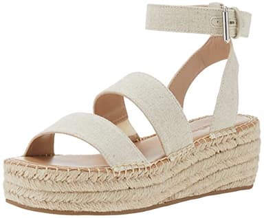 The Drop Women's Listilla Espadrille Wedge Sandal, Linen, 10 - Image 1