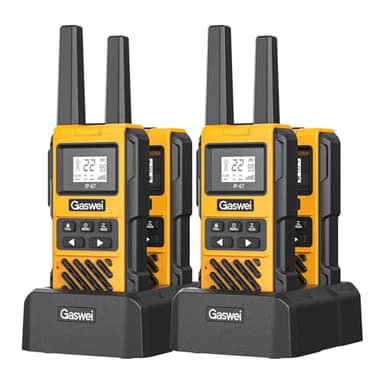 G1pro Heavy Duty Long Range Walkie Talkies for Adults, Rechargeable 2 watt Emergency Two Way Radios, 22 Channel Walky Talky with Li-ion Battery, IP67 Waterproof ，VOX ，FRS, USB-C (4 Pack) - Image 1