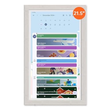 ApoloSign Digital Calendar: Electronic Calendar, Smart Touchscreen Interactive Display for Chore Chart, Family Schedules Planner, Supports All Apps via Google Play (Gray, 21.5-inch) - Image 1