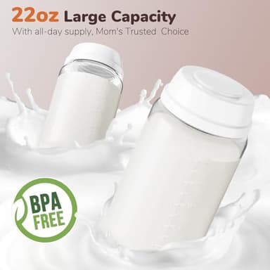 EASYVAVA 22oz Portable Breast Milk Cooler Bottle-Breastmilk Chiller for Outdoor Travel Mom, Keeps Milk Fresh Cooling for 24 Hours,Breastfeeding Essentials with 2pcs Bottle for Breastmilk Storage - Image 5