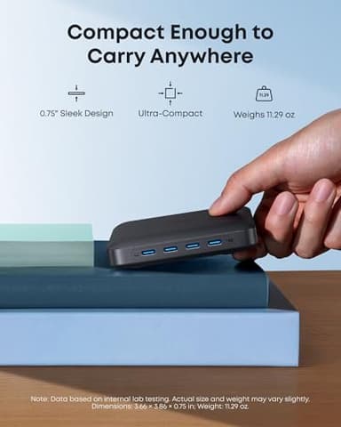 Anker Nano Charging Station, 130W Fast Charging, 6-Port Slim USB C Charger with 4 USB C, 2 USB A Ports, Compact, for iPhone 17, iPad, MacBook, Pixel, Galaxy, Home, Office and Travel (Non-Battery) - Image 3