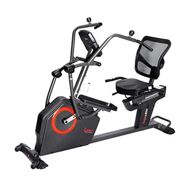 Sunny Health & Fitness Electromagnetic Recumbent Cross Trainer Exercise Elliptical Bike w/Arm Exercisers, Easy Access Seat & Exclusive SunnyFit® App Enhanced Bluetooth Connectivity - SF-RBE4886SMART - Image 8