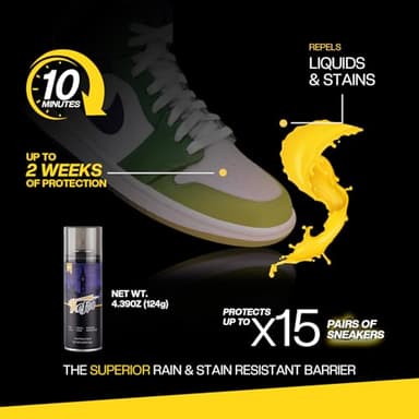 KEFPO Shoe Protector Spray Waterproof, Suede Protector Spray - Nano Protection for Sneaker, Leather, Nubuck, Canvas - Image 2