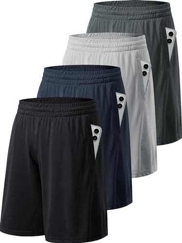 MLYENX Mens 4-6 Pack Workout Gym Shorts Quick Dry Lightweight Athletic Basketball Running Shorts for Men with Pockets - Image 1