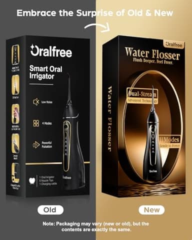 Oralfree Water Flosser Teeth Pick - Dental Cordless Portable Floss Picks Rechargeable Travel Pik Irrigation Cleaner IPX7 Waterproof Oral Irrigator Electric Flossing Machine for Home Teeth Cleaning - Image 6