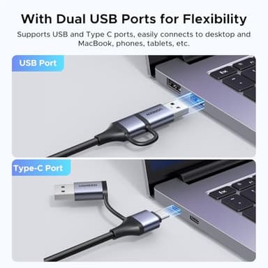 UGREEN 2K@30Hz Video Capture Card 4K Input HDMI to USB 3.0 A and USB C Capture, 1080P 60FPS with Low Latency Capture Card for Streaming Game Recording Compatible with Switch 2/Xbox/PS4/PS5/PC/Camera - Image 6