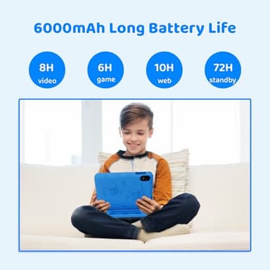 2025 Upgraded Android 14 Tablet, 10inch Kids Tablet, Octa-core CPU, 10GB+64GB+1TB Expand Tablets for Kids with Kids Space, Parental Control, 6000mAh Big Battery, HD Touchscreen Display Tableta - Image 4