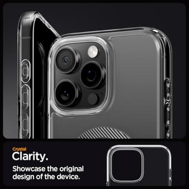 Spigen for iPhone 16 Pro Max Case, Ultra Hybrid MagFit [Anti-Yellowing] [Compatible with Magsafe] - Carbon Fiber - Image 6